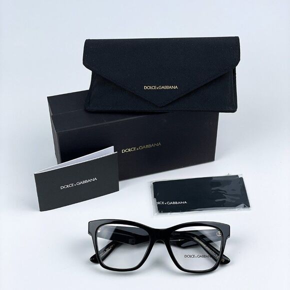 NEW D&G DG3374 501 Black Square Women Eyeglasses - Picture 9 of 9